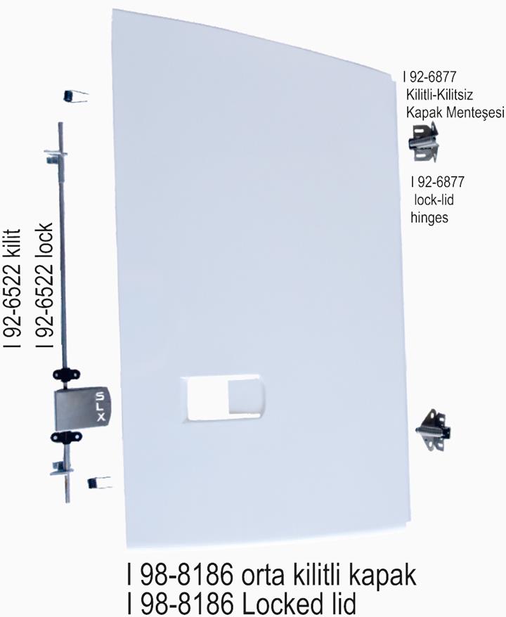 SLX I 98-8186 Orta Kilitli Kapak